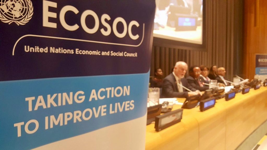 Réunion du comité ECOSOC