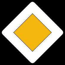panneau de priorité de trafic