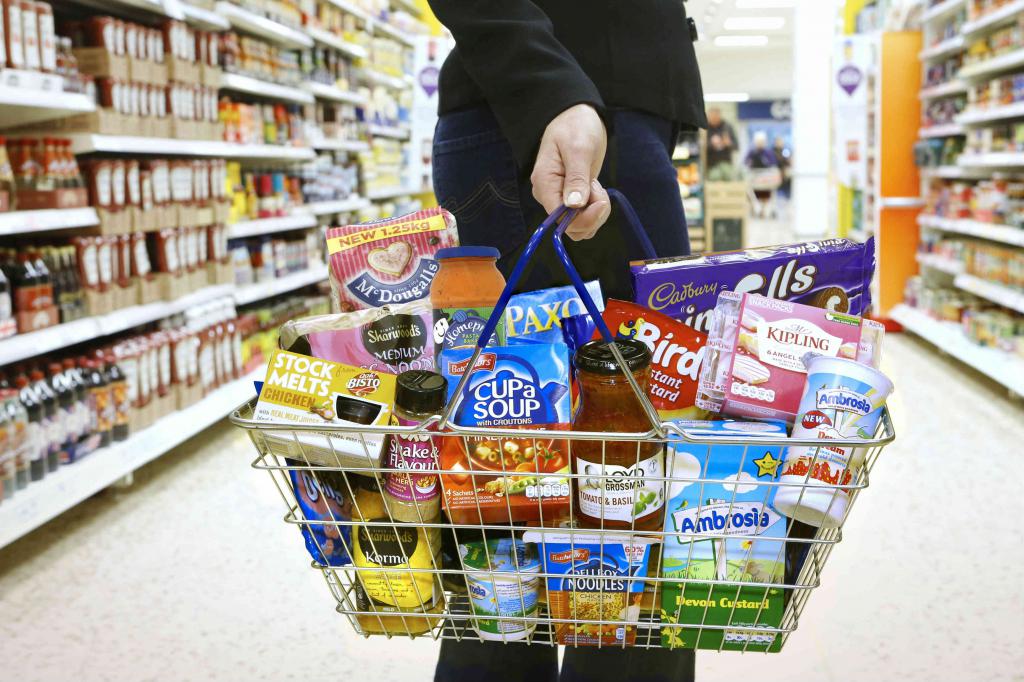 chèque moyen dans un supermarché