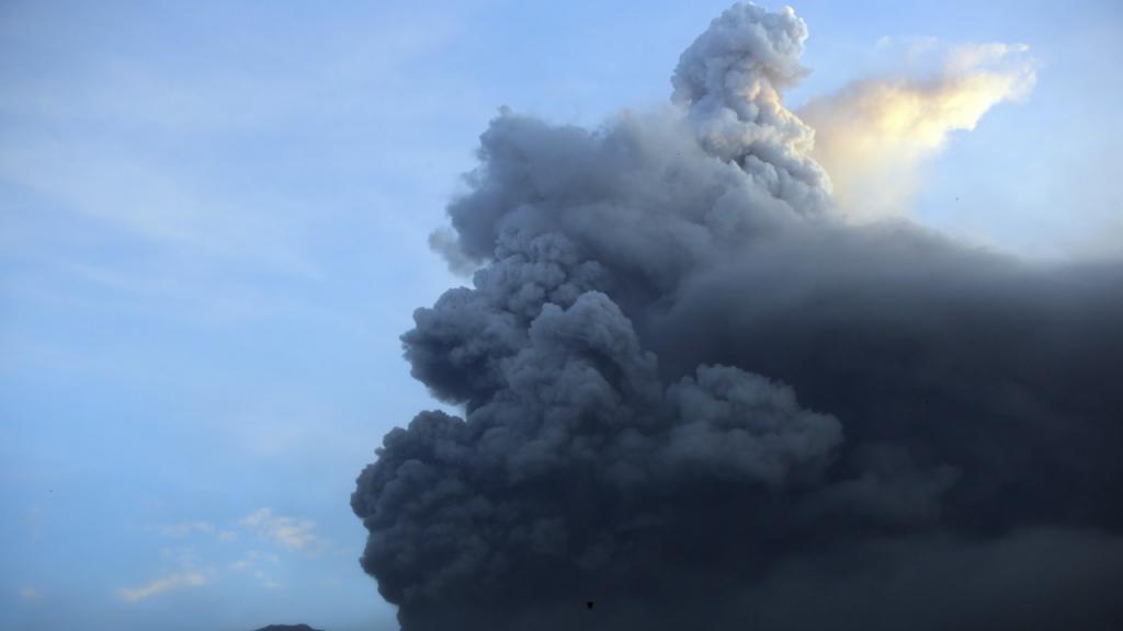 Fumée de volcan