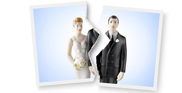 Divorce et tampon sur le passeport