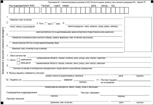 Demande de remplacement de passeport