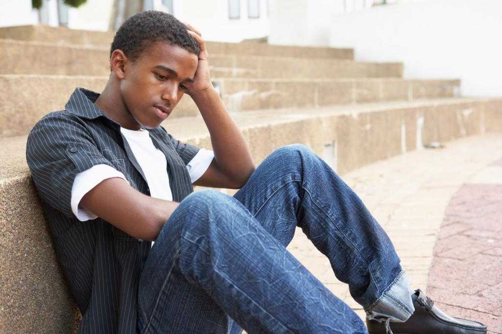 Bouleversé adolescent