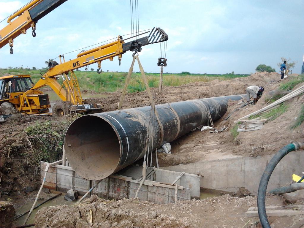 La pose du pipeline principal