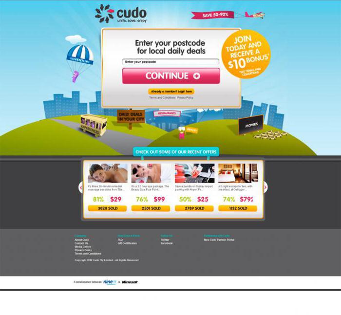Pages de destination promotionnelles