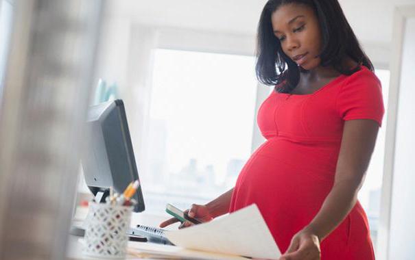 travail facile pour les femmes enceintes (Code du travail de la Fédération de Russie)