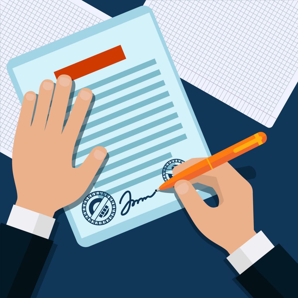 signature de documents