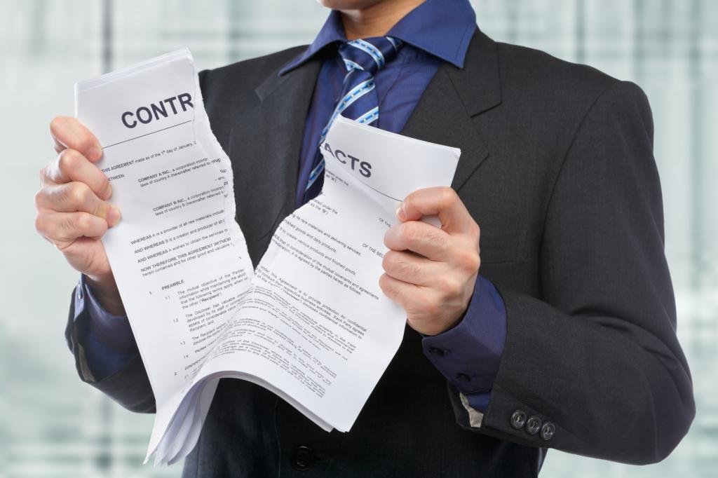 résiliation du contrat