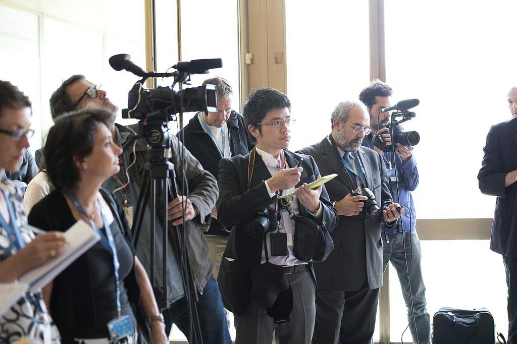 accréditation des journalistes pour l'événement