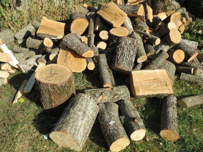 bois de chauffage d'affaires haché