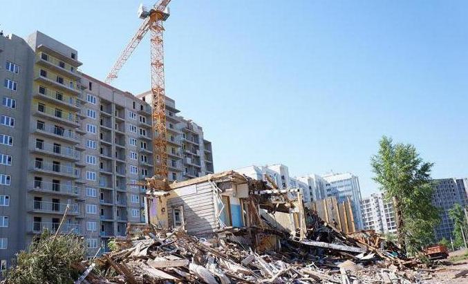 démolition de logements délabrés et délabrés