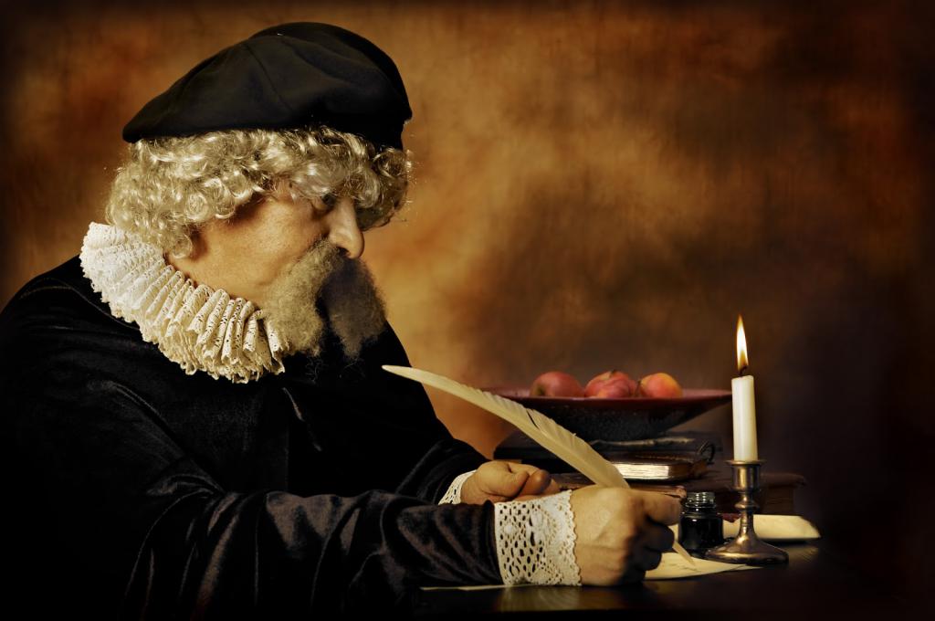Écrivain au travail