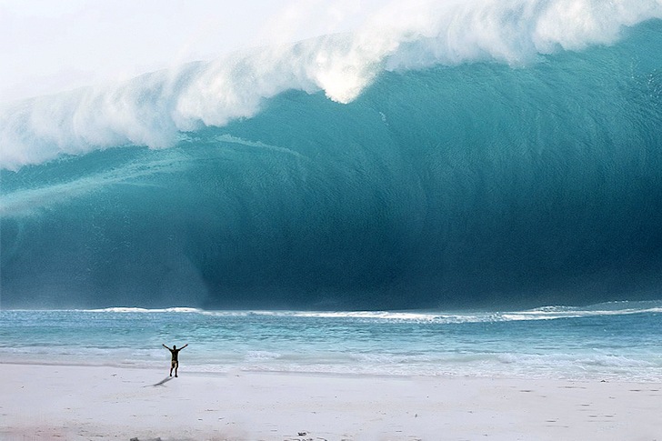 Vague de tsunami