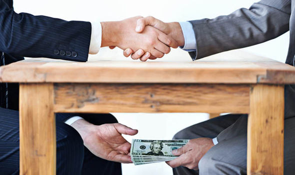 Corruption parmi les officiels