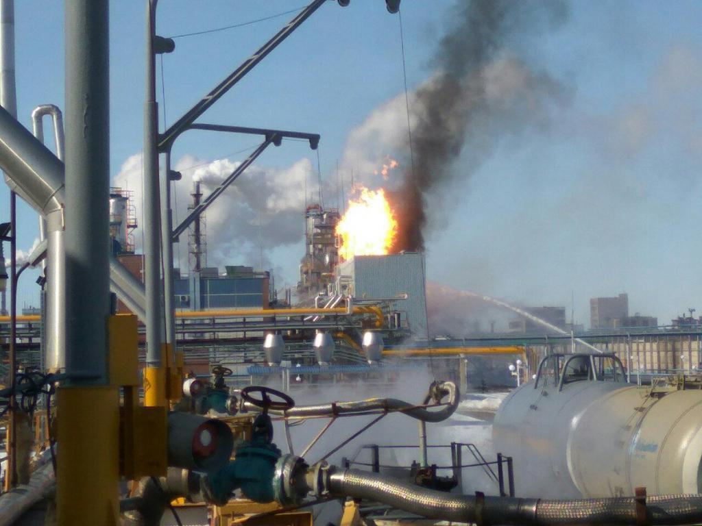Incendie d'usine chimique