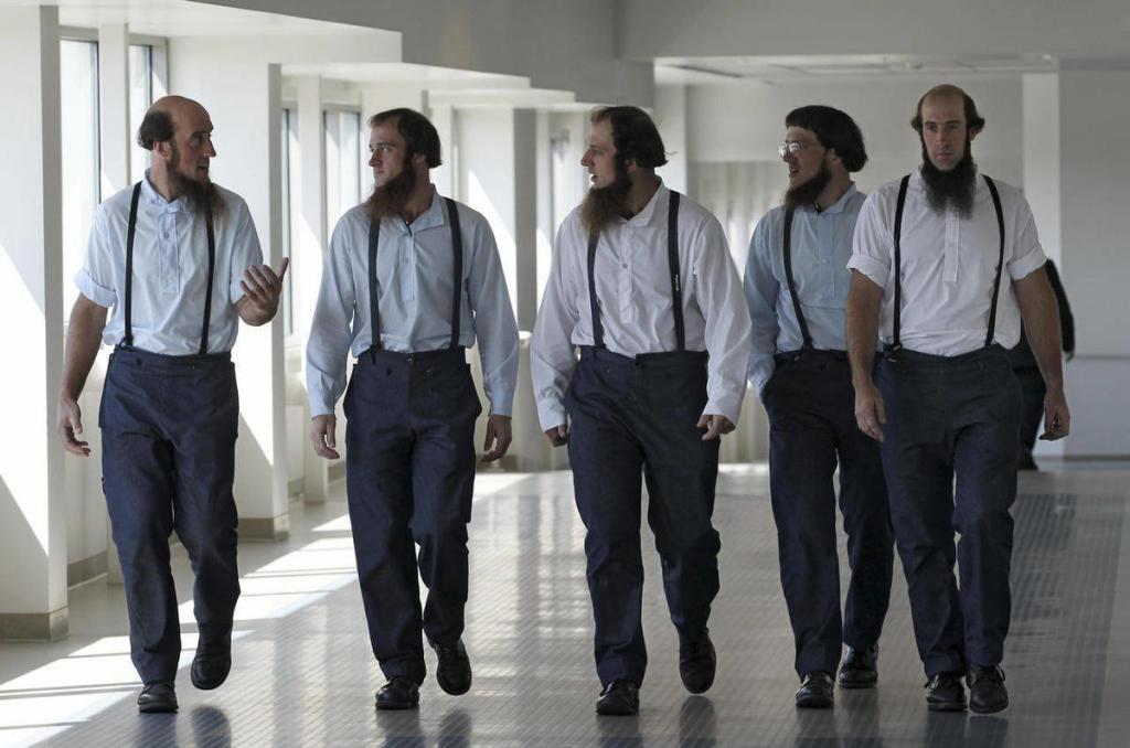 Groupe religieux amish