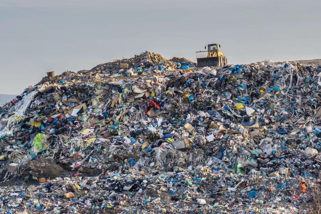 décharge de déchets solides