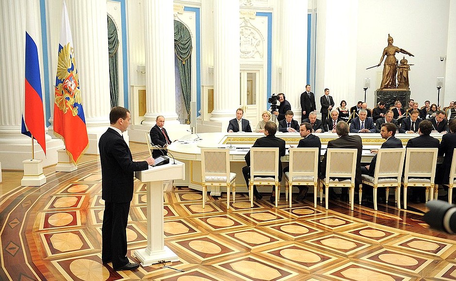 La réunion du gouvernement de la Fédération de Russie