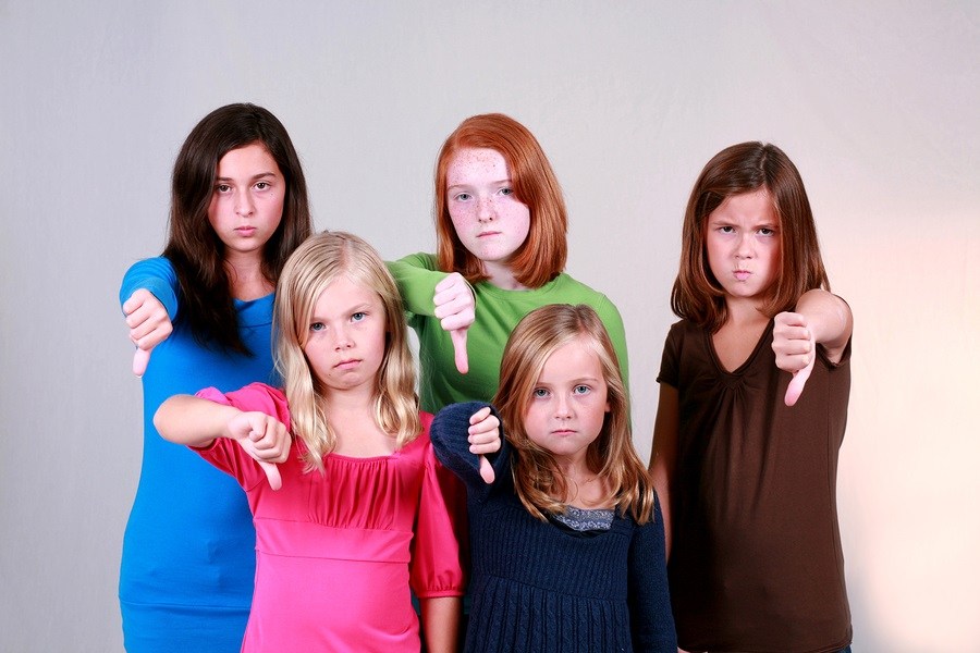 enfants mécontents