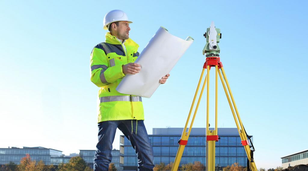 Arpenteur au travail